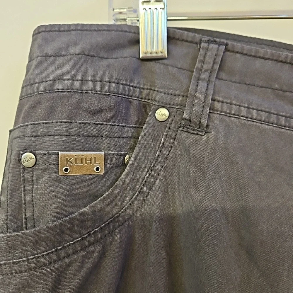 Kuhl Men's Dark Grey Cargo Pants Size 38 x 34 Outdoors Gorpcore Utility Camping